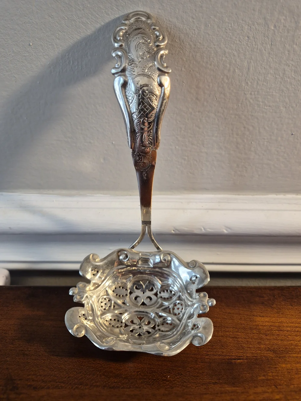 Antique/vintage 1859 To Early 1900's Dutch Sterling Silver Bon Bon/Sugar Spoon